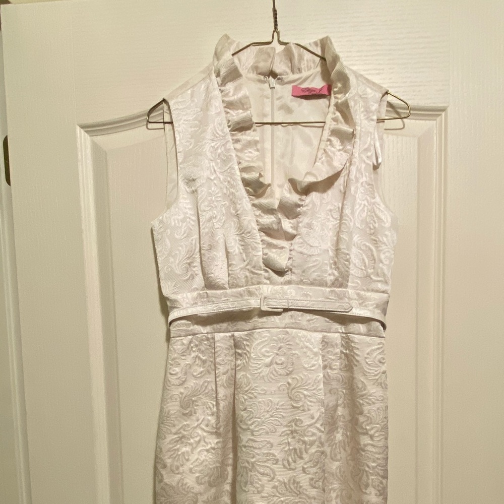 White Dress with Belt